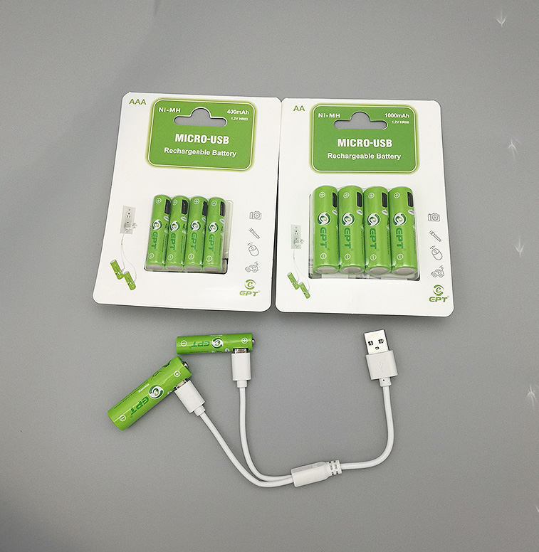 1.2V 1000mAh AA 5號(hào)Type-c口充電鎳氫電池 1.2V 1000mAh AA 5號(hào)Type-c口充電鎳氫電池